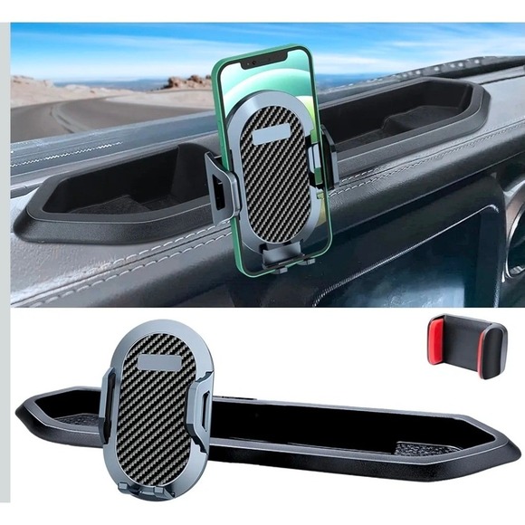 Diamooky Phone Mount Jeep Wrangler JL JLU & Gladiator JT Phone Holder - Picture 1 of 7